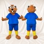 Beaver Athlete Mascot Costume Full Body for Adults Sports Events