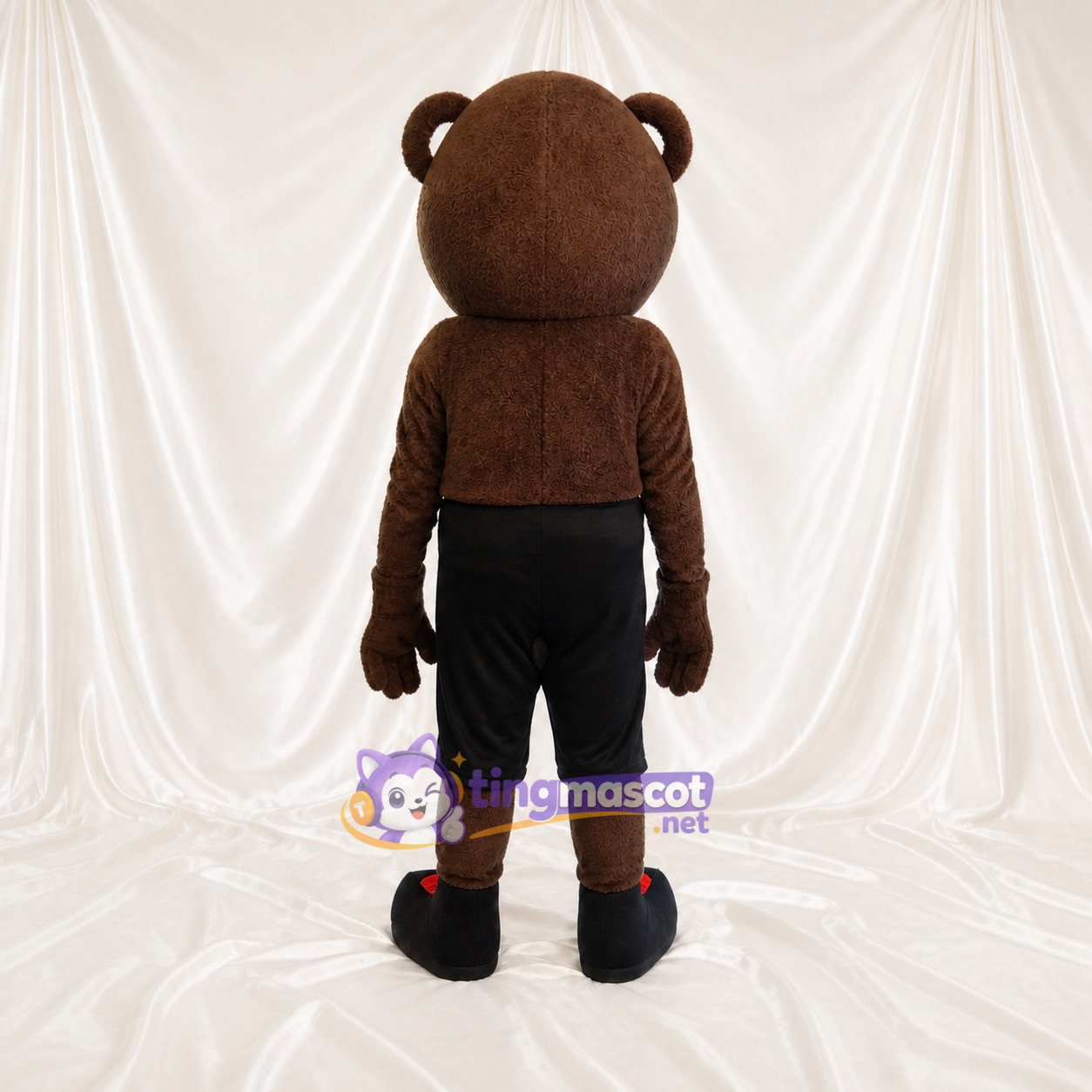 Brown Team Uniform Bear Athlete Mascot Costume Full Body for Adults Sports Brown Team Uniform Bear Athlete Mascot Costume Full Body for Adults Sports