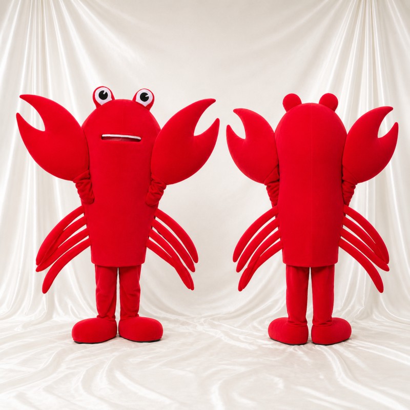 Lobster Mascot Costume Full Body for Adults School Events