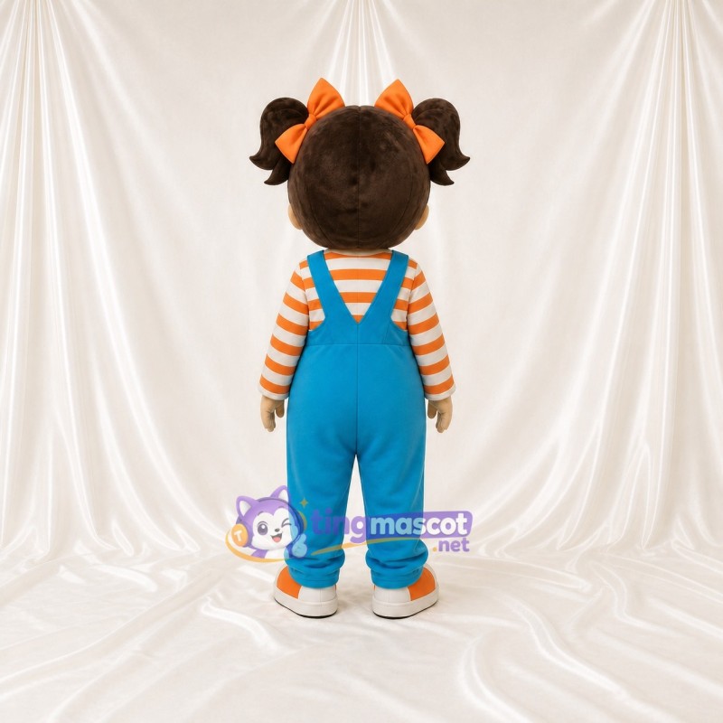 Fille de Dessin Animé Sarcelle Costume de mascotte intégral pour adultes Événements scolaires