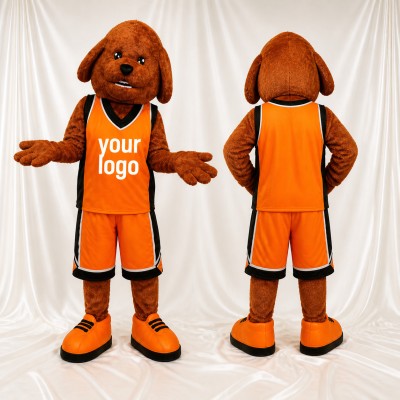 Athlète Chien en Uniforme d'Équipe Costume de mascotte intégral pour adultes Événements sportifs