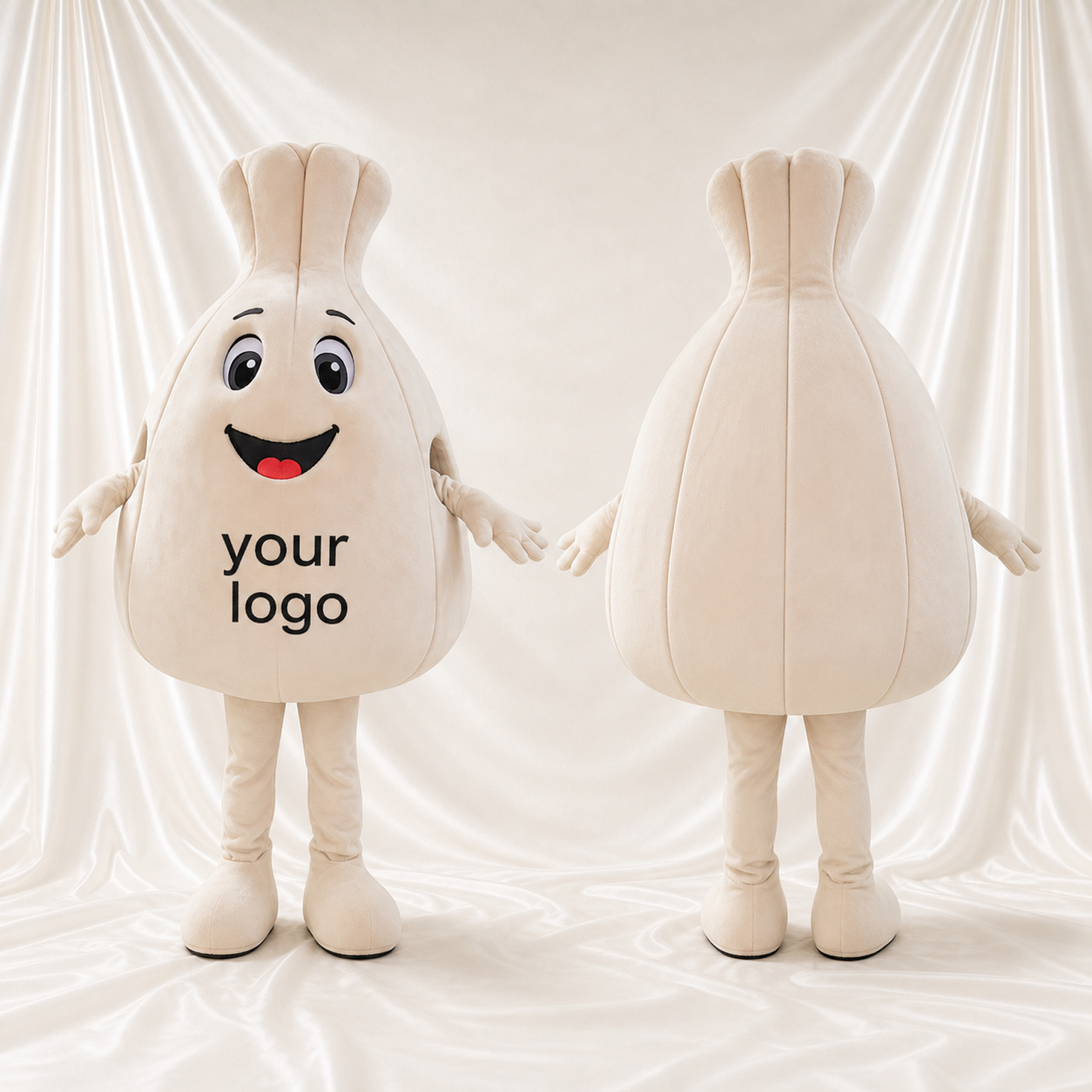 Ail Haute Visibilité Costume de mascotte intégral pour adultes Événements gastronomiques