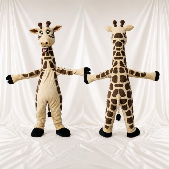 Giraffe Mascot Costume Full Body for Adults School Events