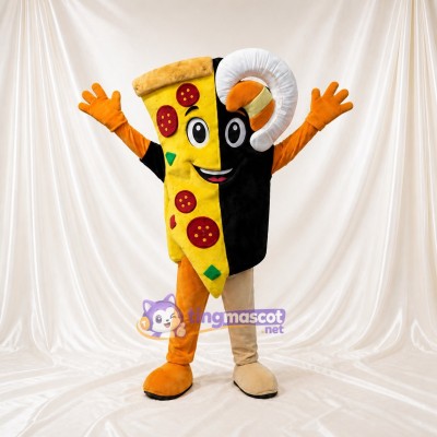 High Visibility Pizza Slice Mascot Costume Full Body for Adults Food Events