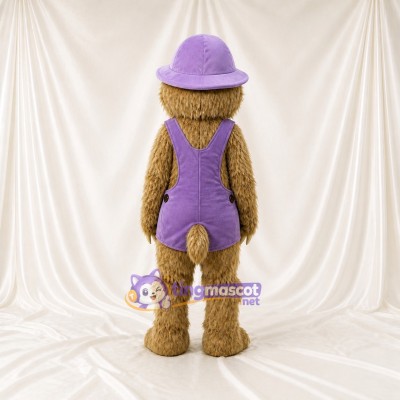 Brown Sloth Mascot Costume Full Body for Adults School Events