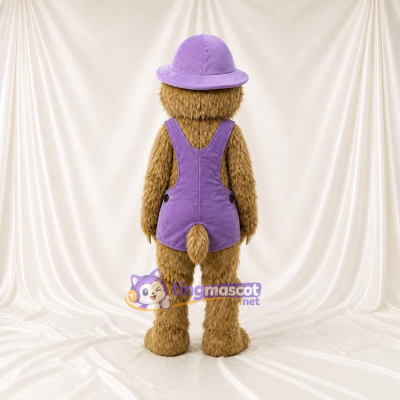 Brown Sloth Mascot Costume Full Body for Adults School Events