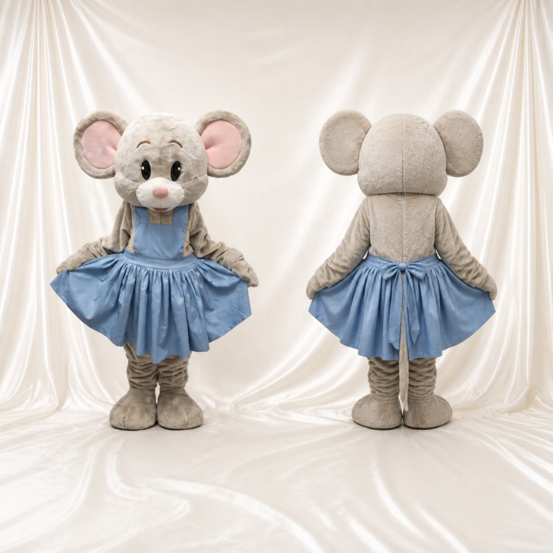 Mouse Ballerina Mascot Costume Full Body for Adults Sports Events