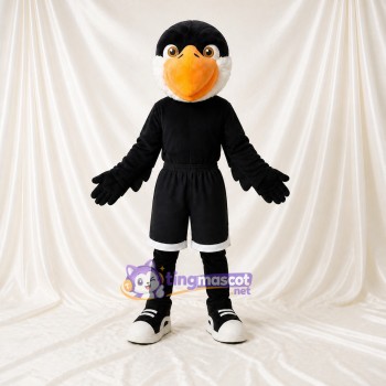 Costume de mascotte corbeau athlète intégral pour adultes – événements sportifs