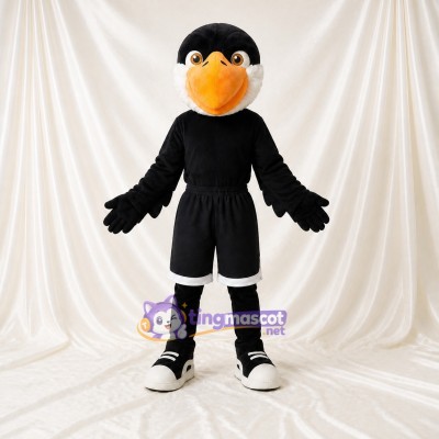 Costume de mascotte corbeau athlète intégral pour adultes – événements sportifs