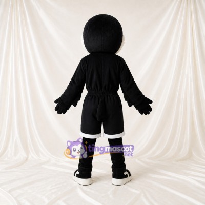 Costume de mascotte corbeau athlète intégral pour adultes – événements sportifs