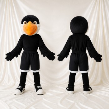 Costume de mascotte corbeau athlète intégral pour adultes – événements sportifs