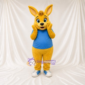 Kangaroo Athlete Mascot Costume Full Body for Adults Sports Events