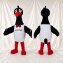 Black Goose Mascot Costume Full Body for Adults School Events