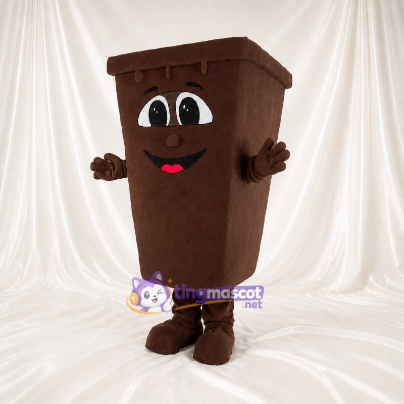 Trash Bin Mascot Costume Full Body for Adults Promotions