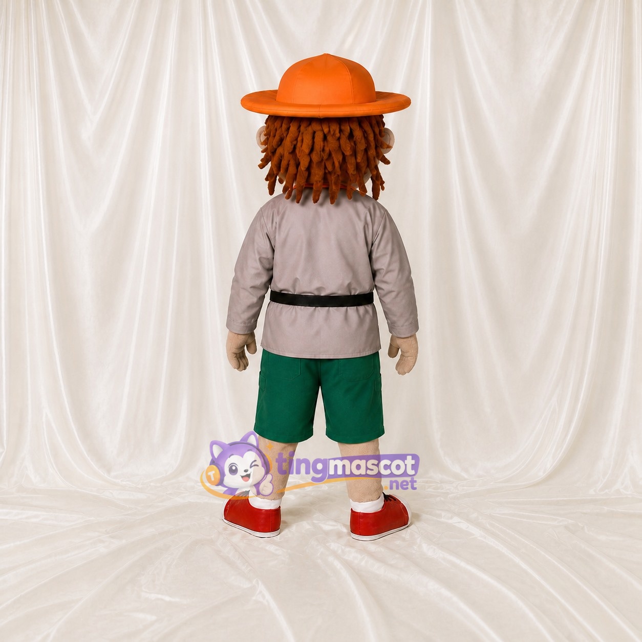 Explorer Boy Mascot Costume Full Body for Adults Promotions Explorer Boy Mascot Costume Full Body for Adults Promotions