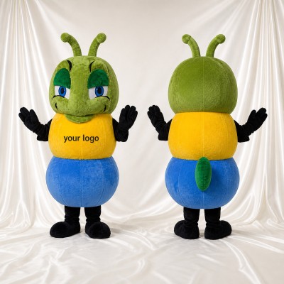 Caterpillar Mascot Costume Full Body for Adults School Events