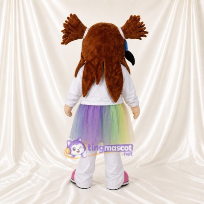 Tutu Girl Mascot Costume Full Body for Adults School Events
