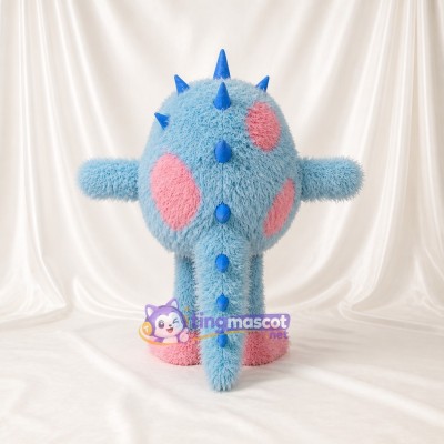 Light Blue Sculpted Fantasy Monster Mascot Costume Full Body for Adults Schools