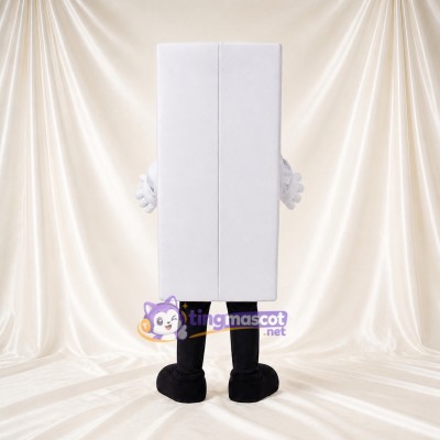 Affichage Rectangulaire Blanc Costume de mascotte intégral pour adultes Promotions