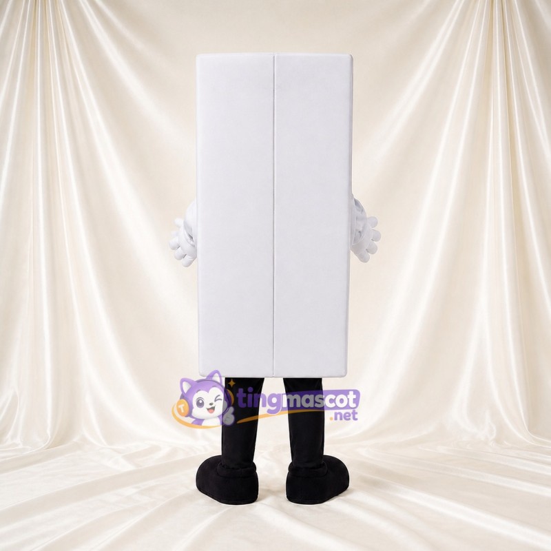 Affichage Rectangulaire Blanc Costume de mascotte intégral pour adultes Promotions