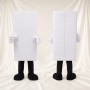 Affichage Rectangulaire Blanc Costume de mascotte intégral pour adultes Promotions