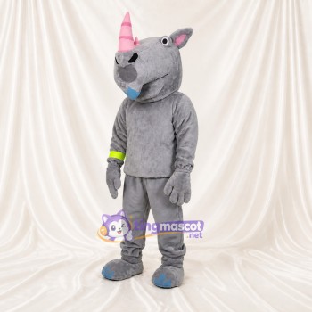 Rhinoceros Mascot Costume Full Body for Adults School Events
