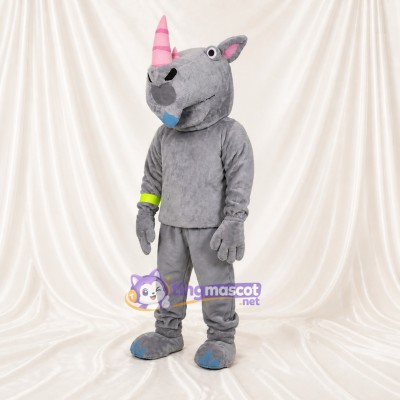 Rhinoceros Mascot Costume Full Body for Adults School Events