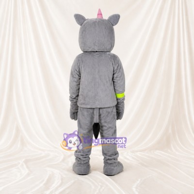 Rhinoceros Mascot Costume Full Body for Adults School Events
