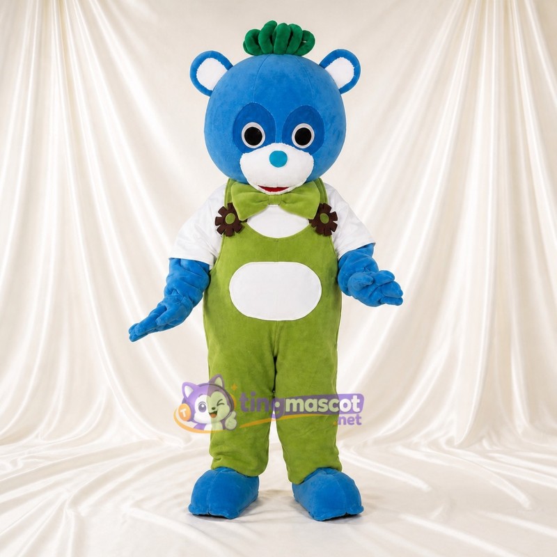 Bear Worker Mascot Costume Full Body for Adults Promotions