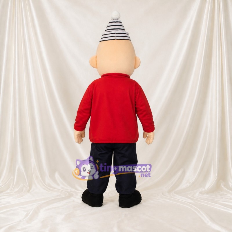 Expressive Color Cartoon Man Mascot Costume Full Body for Adults School Events