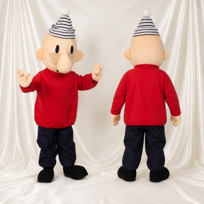 Expressive Color Cartoon Man Mascot Costume Full Body for Adults School Events
