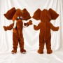 Brown Woolly Mammoth Mascot Costume Full Body for Adults School Events