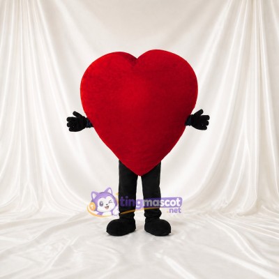 Heart Character Mascot Costume Full Body for Adults Promotions