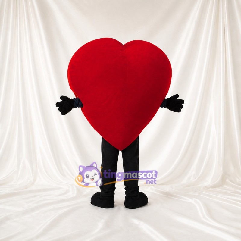 Heart Character Mascot Costume Full Body for Adults Promotions
