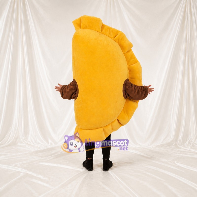 Yellow Dumpling Mascot Costume Full Body for Adults Food Events