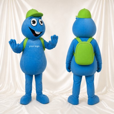 Student Traveler Mascot Costume Full Body for Adults School Events