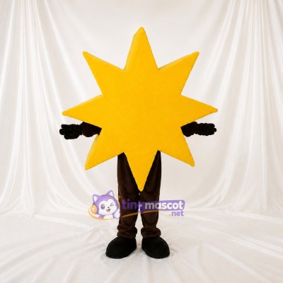 Yellow Star Character Mascot Costume Full Body for Adults Promotions