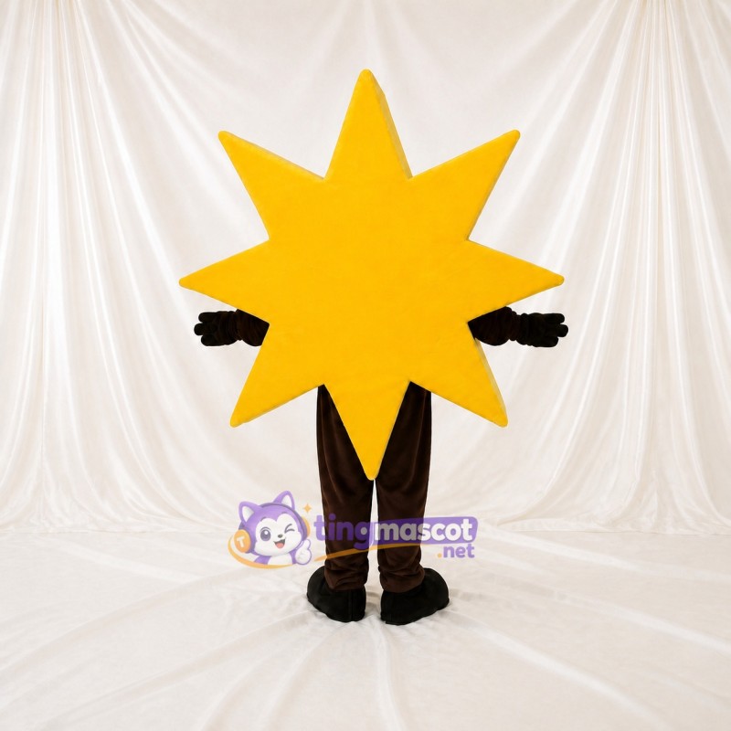 Yellow Star Character Mascot Costume Full Body for Adults Promotions