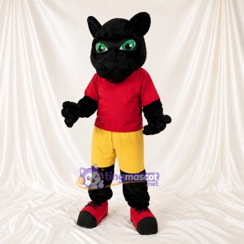 Black Panther Athlete Mascot Costume Full Body for Adults Sports Events