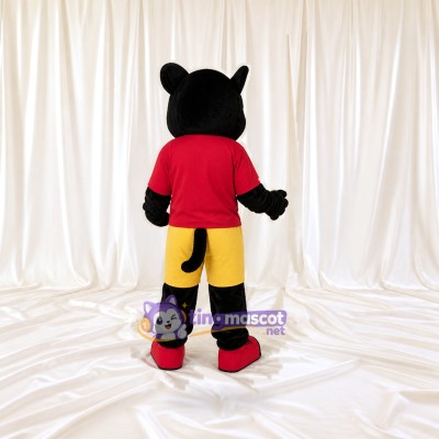 Black Panther Athlete Mascot Costume Full Body for Adults Sports Events
