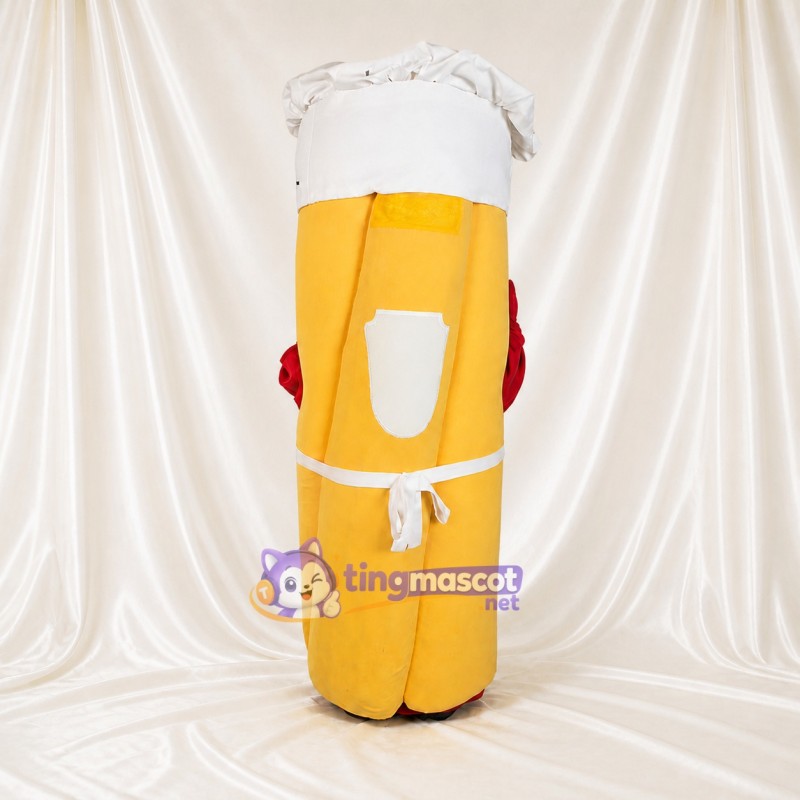 Gobelet de boisson jaune Costume de mascotte intégral pour adultes Promotions