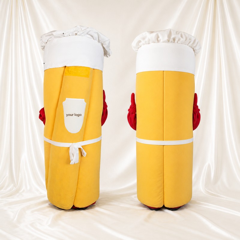 Gobelet de boisson jaune Costume de mascotte intégral pour adultes Promotions