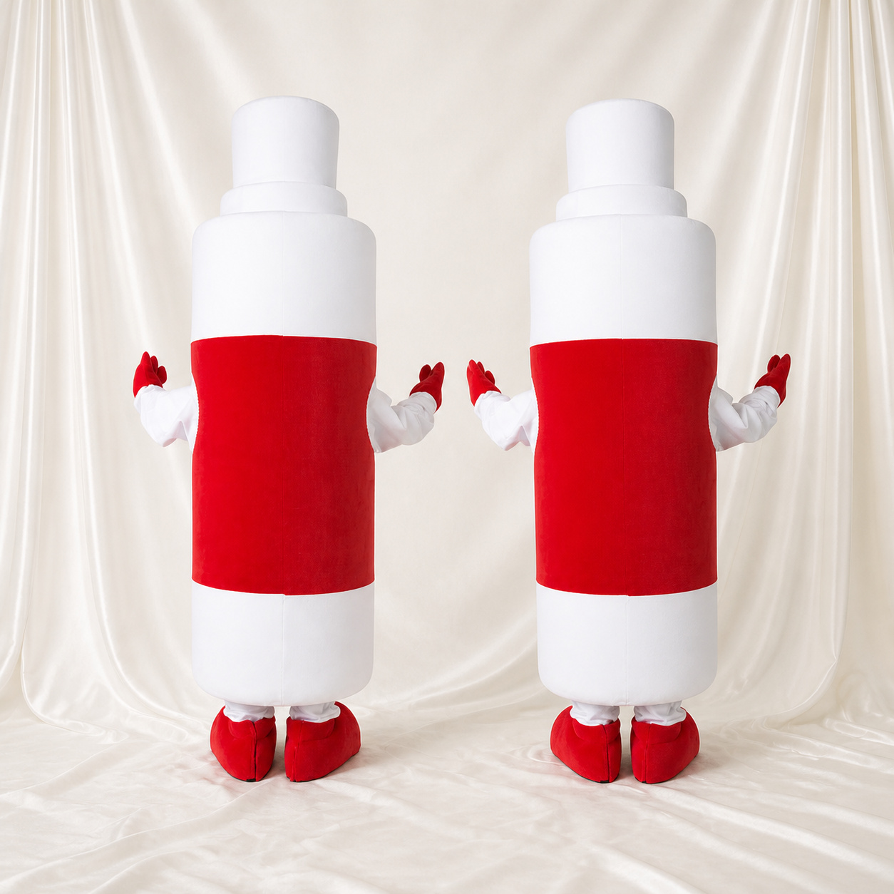 White Spray Bottle Mascot Costume Full Body for Adults Promotions White Spray Bottle Mascot Costume Full Body for Adults Promotions