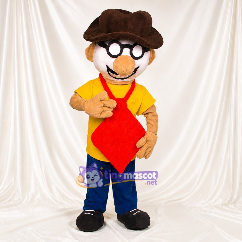 Delivery Boy Mascot Costume Full Body for Adults School Events