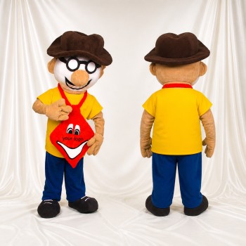 Garçon Livreur Costume de mascotte intégral pour adultes Événements scolaires