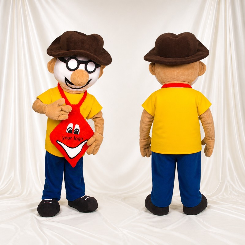 Delivery Boy Mascot Costume Full Body for Adults School Events