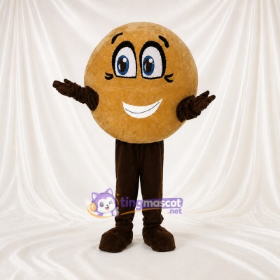 Round Potato Mascot Costume Full Body for Adults Food Events