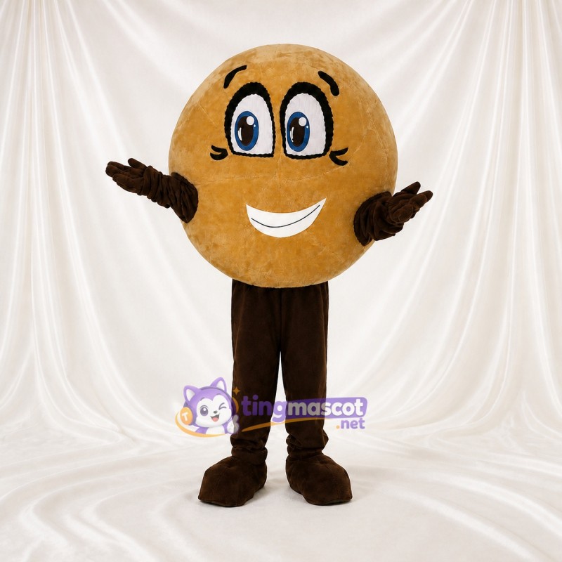 Round Potato Mascot Costume Full Body for Adults Food Events