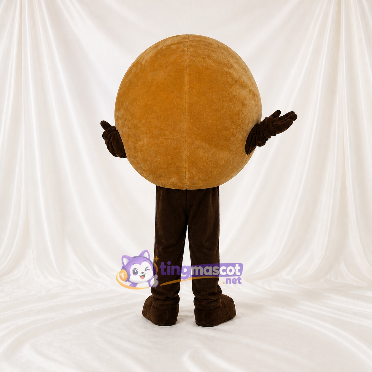 Pomme de Terre Ronde Costume de mascotte intégral pour adultes Événements gastronomiques Pomme de Terre Ronde Costume de mascotte intégral pour adultes Événements gastronomiques