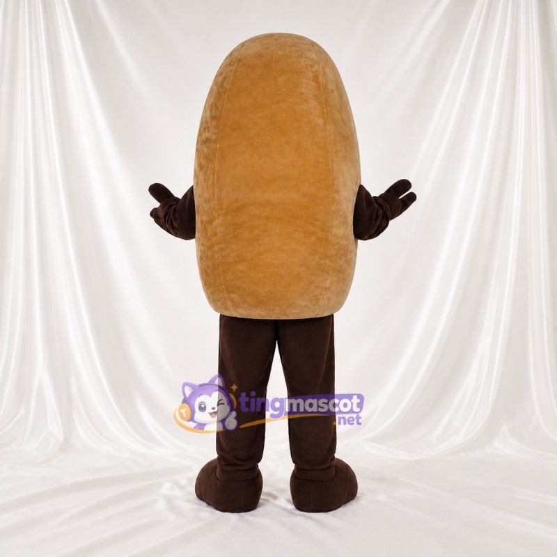 Oval Potato Mascot Costume Full Body for Adults Food Events